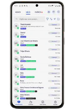 Interface mobile oficial da Connect+